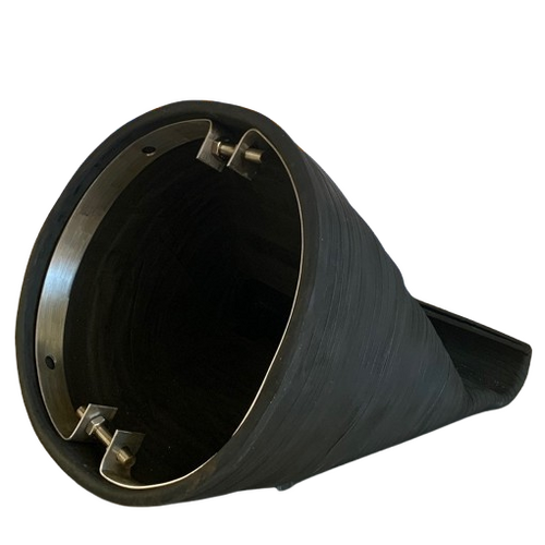 DB-4 Inline Duckbill Check Valve - EPDM - Clamp type [Size - please check product sizing before ordering: 100mm DN100 (4") Nominal Bore sizing]